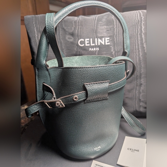 Celine Nano Bucket Bag - Amazone (Dark Teal), Silver - Picture 4 of 16